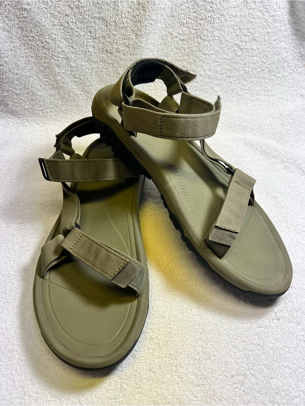 Teva Men's Olive Green Military Strapped Sandals Size 13